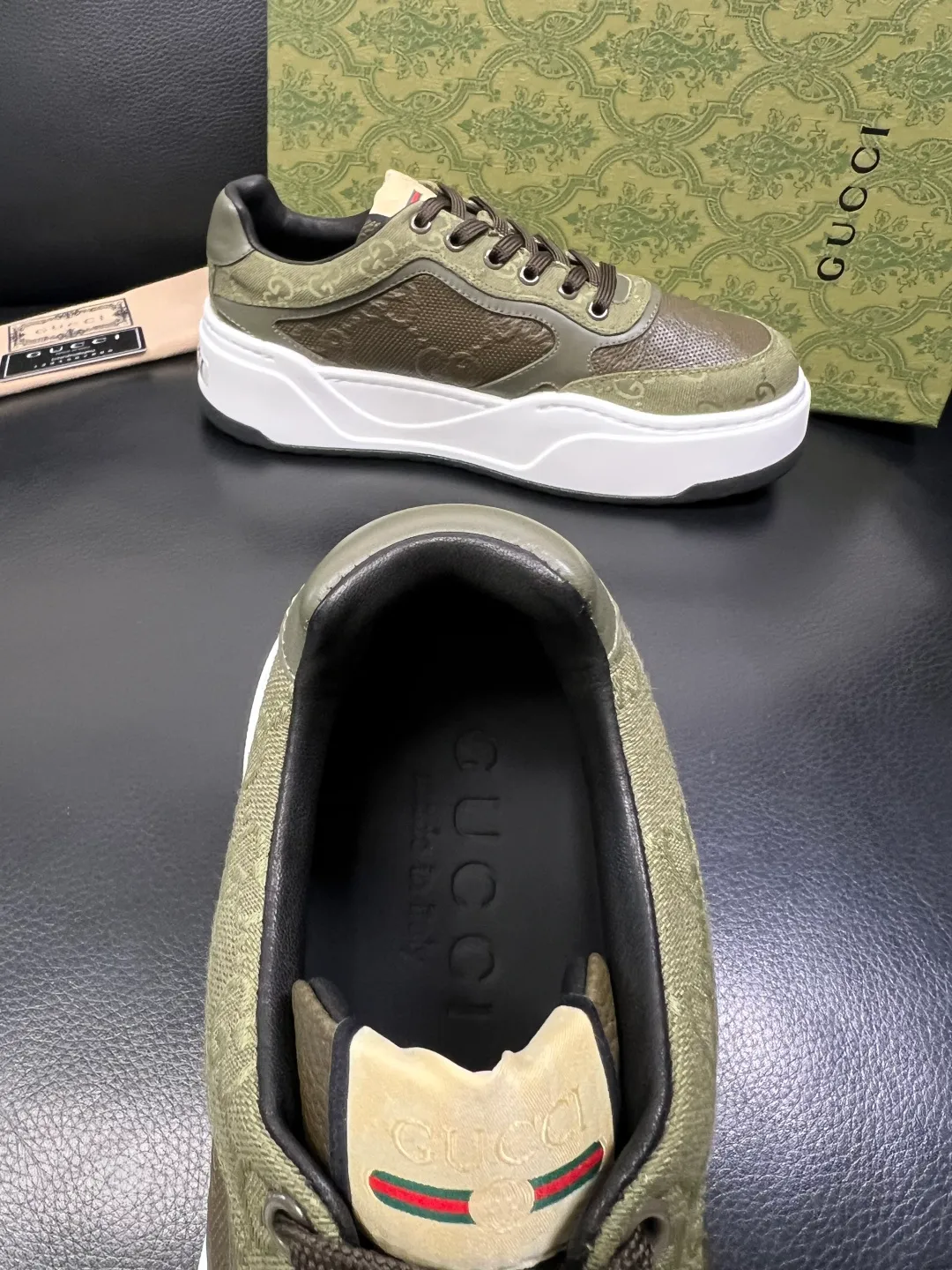Men's shoes 💰840 Gucci high quality top crafts Gucci counter new original factory configuration, imported cowhide fabric from Italy, imported cowhide lining, breathable and comfortable, sole: original factory special supply original sole super comfortable, original factory and single goods, welcome to compare, code number 38-44 (customized 45 46)